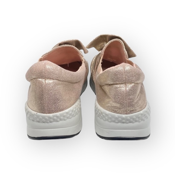 Vices Verso 𖧷 Bow Front Fashion Sneakers Running Shoe 𖧷 Rose Gold 𖧷 38 7.5 8 - Picture 3 of 16